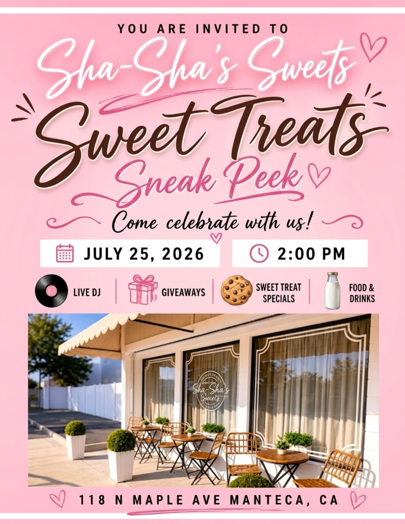 Sha-Sha's Sweets Sweet Treats Sneak Peek flyer